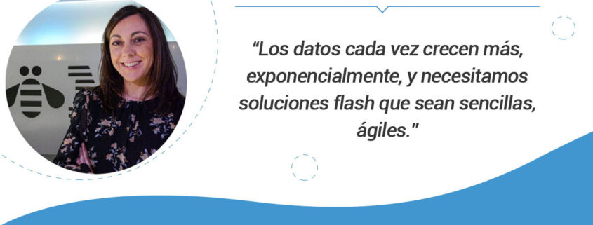 Entrevista a Carolina García Rebollo, directora IBM sobre como aportan valor las soluciones de almacenamiento flash