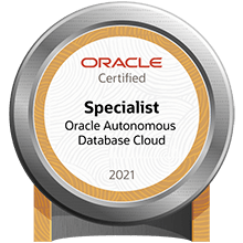Certificado de Oracle: Autonomous Database Cloud